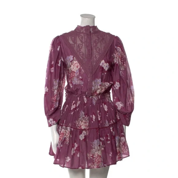 🎀 LoveSchackFancy Viola Floral Lace Print Mini Dress 🎀 - Picture 3 of 10